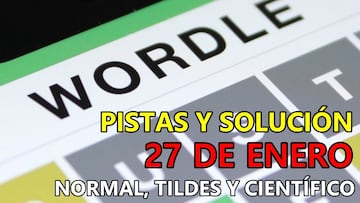 Wordle en español, científico y tildes para el reto de hoy 27 de enero: pistas y solución