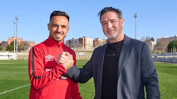 Álvaro García y Cota, en la Ciudad Deportiva del Rayo.