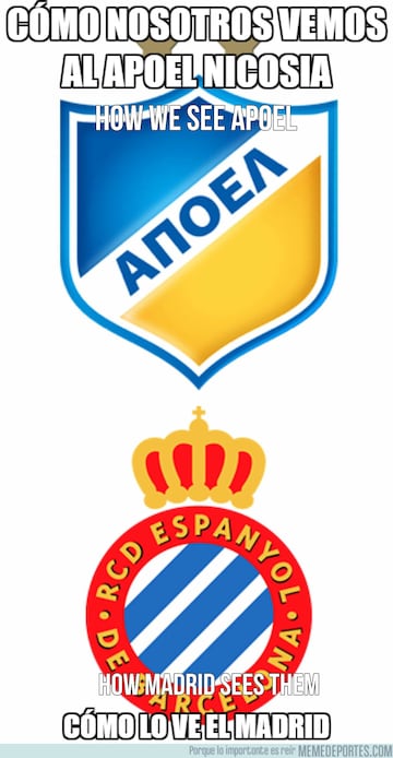 APOEL-Real Madrid: memes, jokes, gags and quips