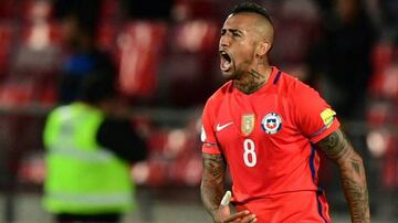 Arturo Vidal, volante de la selección chilena.