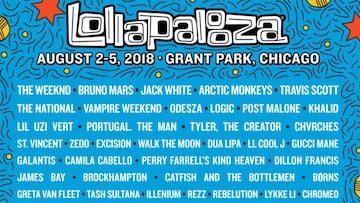 Lollapalooza Chicago 2018: Programación y horario, día por día