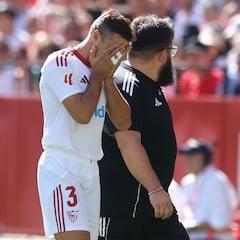 Azpilicueta se lesiona al minuto y medio