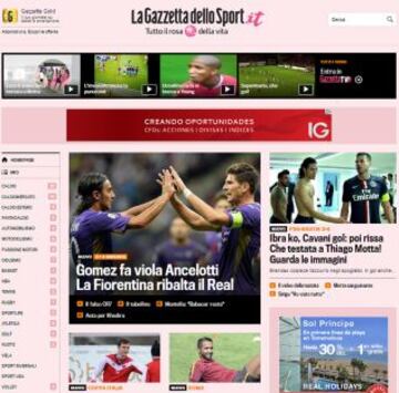 Portadas de la prensa extranjera