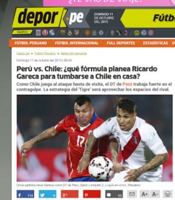 En Perú anticipan el clásico con Chile