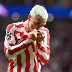 Griezmann se suma a la lista de los jugadores del Atlético con 300 o más partidos