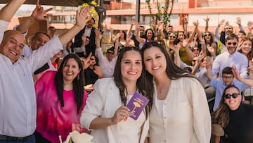 “Ha sido todo demasiado lindo, es un sueño que teníamos las dos; ojalá poder formar una familia”