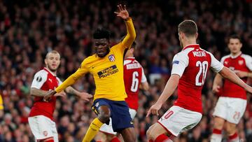 Thomas con el Atl&eacute;tico ante el Arsenal. 