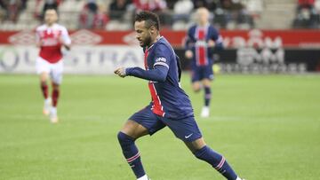 Neymar Jr of PSG during the French championship Ligue 1 football match between Stade de Reims and Paris Saint-Germain on September 27, 2020 at Stade Auguste Delaune in Reims, France - Photo Juan Soliz / DPPI
AFP7
27/09/2020 ONLY FOR USE IN SPAIN