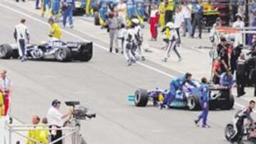 <b>SALTÓ LA CHISPA. </b>En Indianápolis se inició el enfrentamiento directo entre Michelin y la FIA.