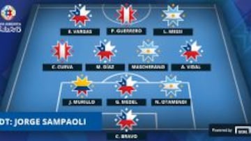 El mejor once de la Copa América