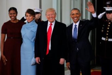 Melania Trump se viste de Jackie Kennedy para entrar en la Casa Blanca