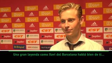 De Jong entra con buen pie en
Can Barça: la frase que enamorará a los culés