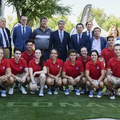 Homenaje a Celia Barquín en la apertura de Mutuactivos golf