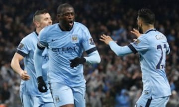 Manchester City celebró ante Sunderland en la Premier League. 