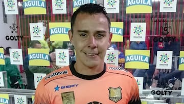 Luis Delgado, portero de Rionegro Águilas