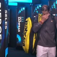 No pudo aguantar: Nadal rompe a llorar en el camino al vestuario tras meterse en la final
