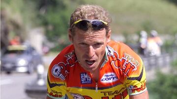 Pascal Hervé durante una etapa con el equipo Polti.