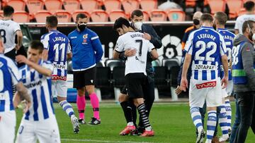 Guedes y Gracia, tras el partido contra el Alavés