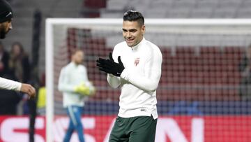Falcao en el Wanda Metropolitano.