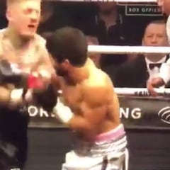 Cuando es tan salvaje el golpe que mandas el bucal de tu rival a Wisconsin