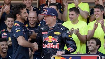 Ricciardo felicit&oacute; a su compa&ntilde;ero en Barcelona, pero veremos cual de los dos tiene el nuevo motor en M&oacute;naco.