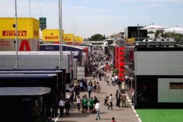 Panoramica del paddock 