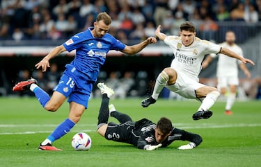 El de Parla regateó a Kepa y terminó marcando con un disparo cruzado.