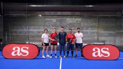 Jaume Tarragó escoltado por la pajera ganadora del P-1 AS del Madrid Arena.