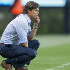 Almeyda, feliz por el desarrollo de sus canteranos