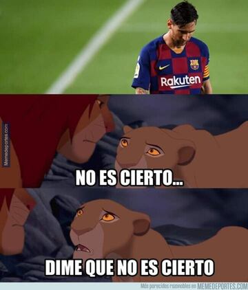 Los mejores memes de la posible marcha de Messi