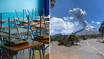 Suspenden clases en 40 municipios de Puebla: ¿en dónde se activó la medida por el semáforo amarillo fase 3 del Popocatépetl?