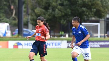 Amistoso Selección Colombia Femenina Sub 20 ante Millonarios Sub 16 masculino.