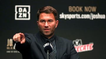 El promotor y director general de Matchroom, Eddie Hearn, señaló que busca hacer peleas de boxeo interesantes para atraer el interés del público de USA.