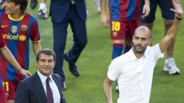 El 'socio' Pep Guardiola habló un año tarde