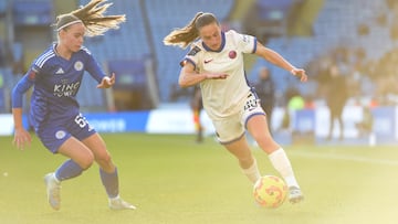 Alejandra Bernabé, en su debut con el Chelsea en la liga inglesa.