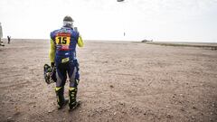 15 SANTOLINO Lorenzo (spa), Sherco Factory, Sherco, Moto, FIM W2RC, action during the Stage 2 of the Dakar 2024 on January 7, 2024 between Al Henakiyah and Al Duwadimi, Saudi Arabia