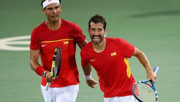 Nadal y Marc López juegan su partido ¡ante 66 espectadores!