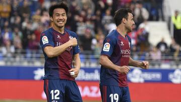 Lograr el ascenso a Primera retendría a Okazaki en el Huesca