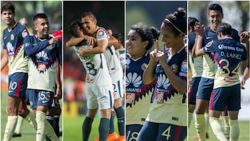 América domina todas las categorías del fútbol mexicano