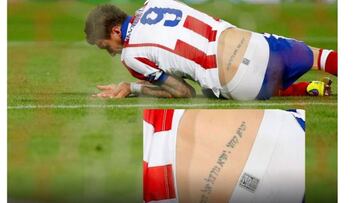 El tatuaje en hebreo de Mario Mandzukic, plagado de errores