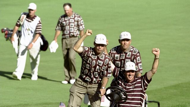 The 1999 Ryder Cup Team USA’s clothing choices for that tournament were widely criticized for their unconventional abstract, multicolored pattern design.