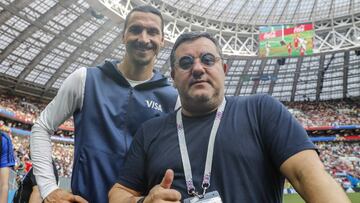 Mino Raiola, con Ibrahimovic.