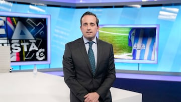 Kike Pérez, director general del Málaga, en el plató de 101 TV.