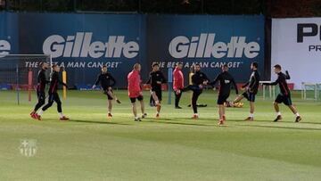 El Barcelona entrenó con la mirada puesta en el Leganés