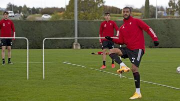 Entrenamiento de Osasuna en Tajonar la pasada temporada