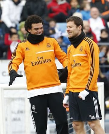 Entrenamiento del Real Madrid en Valdebebas.