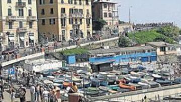 <b>MÚLTIPLES CONSECUENCIAS. </b>Los ciclistas dejaron la costa para subir al Santuario de Nuestra Señora della Guardia, donde hubo muchas novedades.