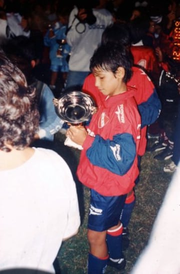 Sergio Agüero de niño.