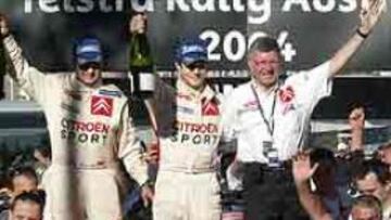 <b>INTRATABLE.</b> El piloto francés no tuvo apenas oposición en el último rally de la temporada 2004.