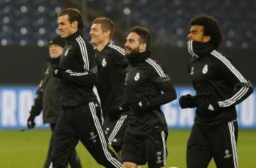 Entrenamiento del Real Madrid en Gelsenkirchen.